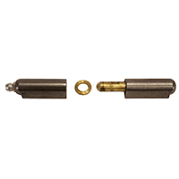 Description: 70mm Steel Weld on Hinge with Brass Pin, Brass Washer and Grease Fitting
Material: Steel
Size: 70mm
Pin: Brass
Washer: Brass
Grease Fitting: Yes
