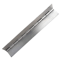 Description: Stainless Steel Piano Hinge – Continuous Hinge
Material: Stainless Steel  
Size: 72”
