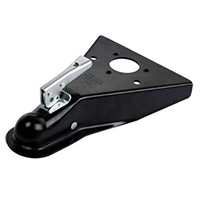 Name:A-Frame Coupler
Capacity: 5000Lbs 
Description: 2'' A-frame
SAE Class III
Finish: Black, Oil, Zinc  
Materials: Q235      
Thickness: 4MM    
Weight: 2.34KGS  