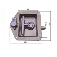 Description: Paddle Lock
Material: Stainless steel 
Note: Zinc alloy keyhole cover
