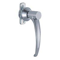 Description: Handle Lock
Material: ZDC base, handle and cylinder. Steel cam.  
Surface: Chrome plated base, handle and cylinder. Zinc plated cam
Remark: 90 degree turn achieve open and lock
