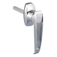 Description: Handle Lock
Material: ZDC base, handle, cylinder. Steel shaft.  
Surface: Chrome plated cylinder, handle and base. Zinc plated shaft.
Remark: 90 degree or 180 degree turn achieve open and lock. RH/LG open.
