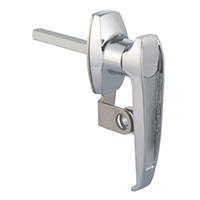 Description: Handle Lock
Material: ZDC base, handle, cylinder. Steel shaft. Stainless steel padlock hasp  
Surface: Chrome plated cylinder, handle and base. Zinc plated shaft. Tumbled padlock hasp.
Remark: 90 degree or 180 degree turn achieve open and lock. RH/LH open
