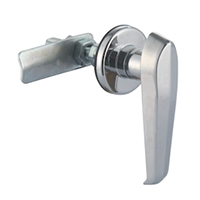 Description: Handle Lock
Material: ZDC base, handle, cylinder. Steel shaft, cam  
Surface: Chrome plated cylinder, handle and base. Zinc plated shaft, cam.
Remark: 60 degree or 90 degree turn achieve open and lock. RH/LH open
