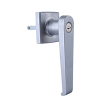 Description: Handle Lock
Material: ZDC base, handle, cylinder. Steel shaft.  
Surface: Matt chrome plated cylinder, handle and base. Zinc plated shaft. 
Remark: 90 degree turn achieve open and lock. RH/LH open
