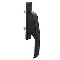 Description: Handle Lock
Material: ZDC base, handle. Steel cam.  
Surface: Powder coated base and handle. Zinc plated cam.
Remark: Handle combines with latch. 
