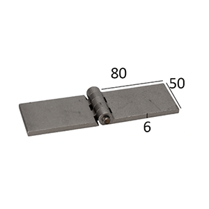 Name: Hinge 50x80x6mm
Material: Steel
Size: 50x80x6mm
Hinge Pin: 8mm
Joint Spacing: 5
